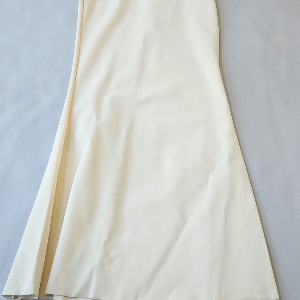 NWT! Chiara Boni One-Shoulder Front-Slit Wrap Gown Size 8 - Picture 14 of 16